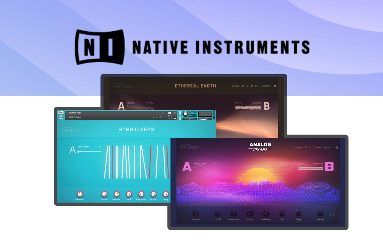 Native Instruments Play Series Trio: Analog Drеam, Hybrid Keys, Ether